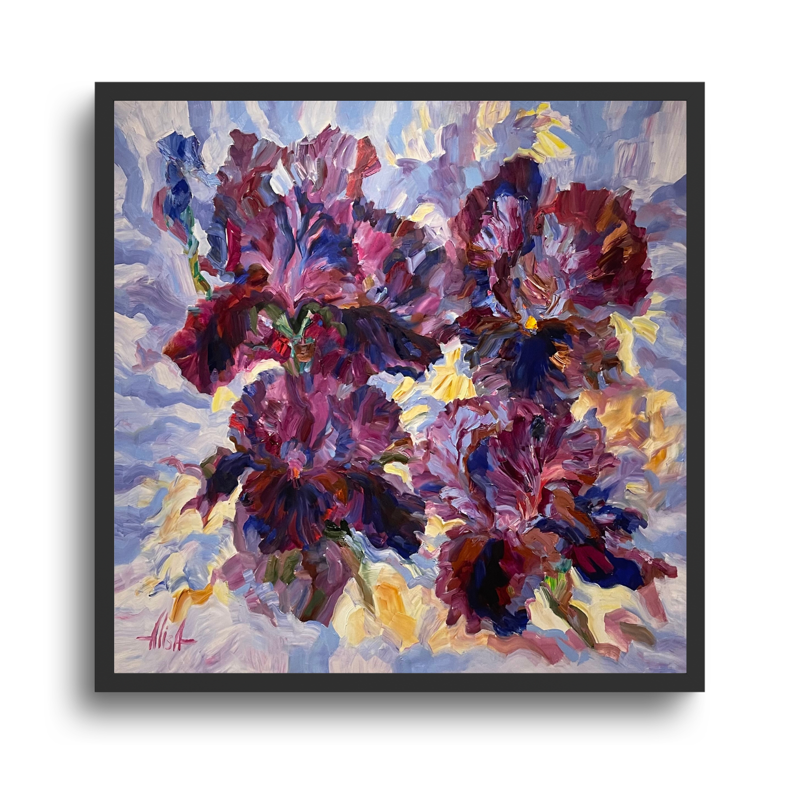 ÉCLAT POURPRE (2025) - HUILE SUR TOILE