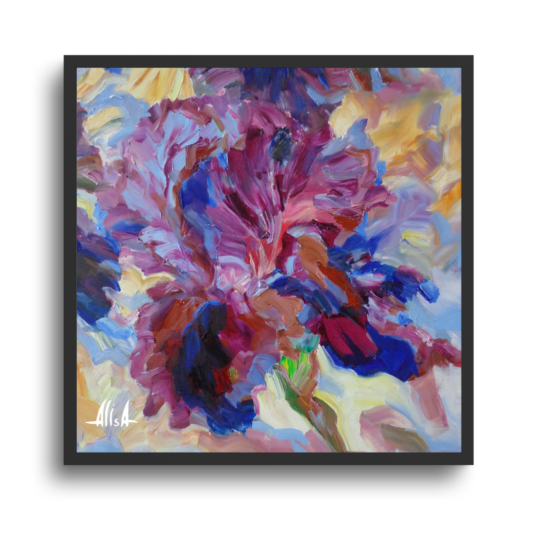 ÉCLAT POURPRE (2025) - HUILE SUR TOILE