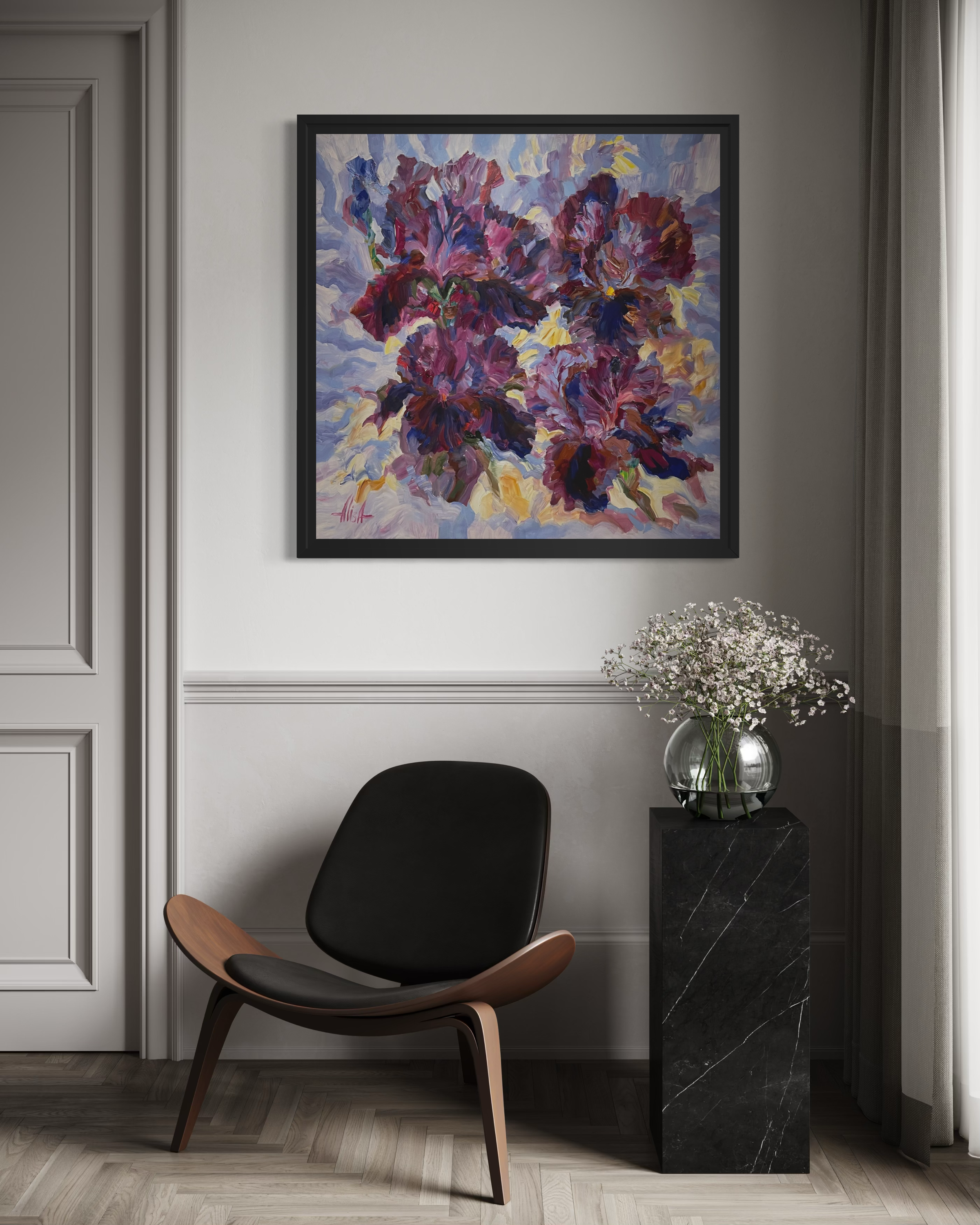 ÉCLAT POURPRE (2025) - HUILE SUR TOILE