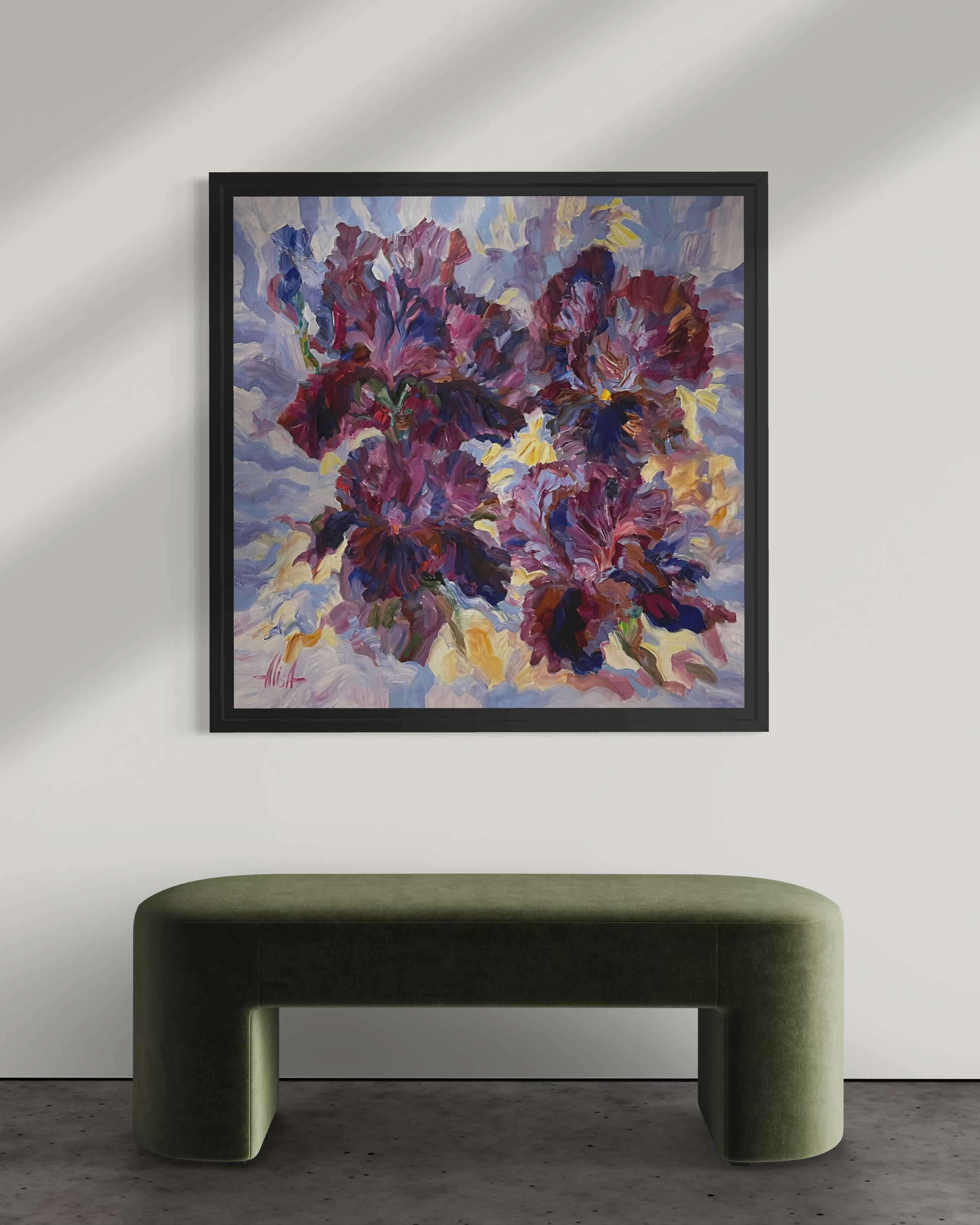 ÉCLAT POURPRE (2025) - HUILE SUR TOILE