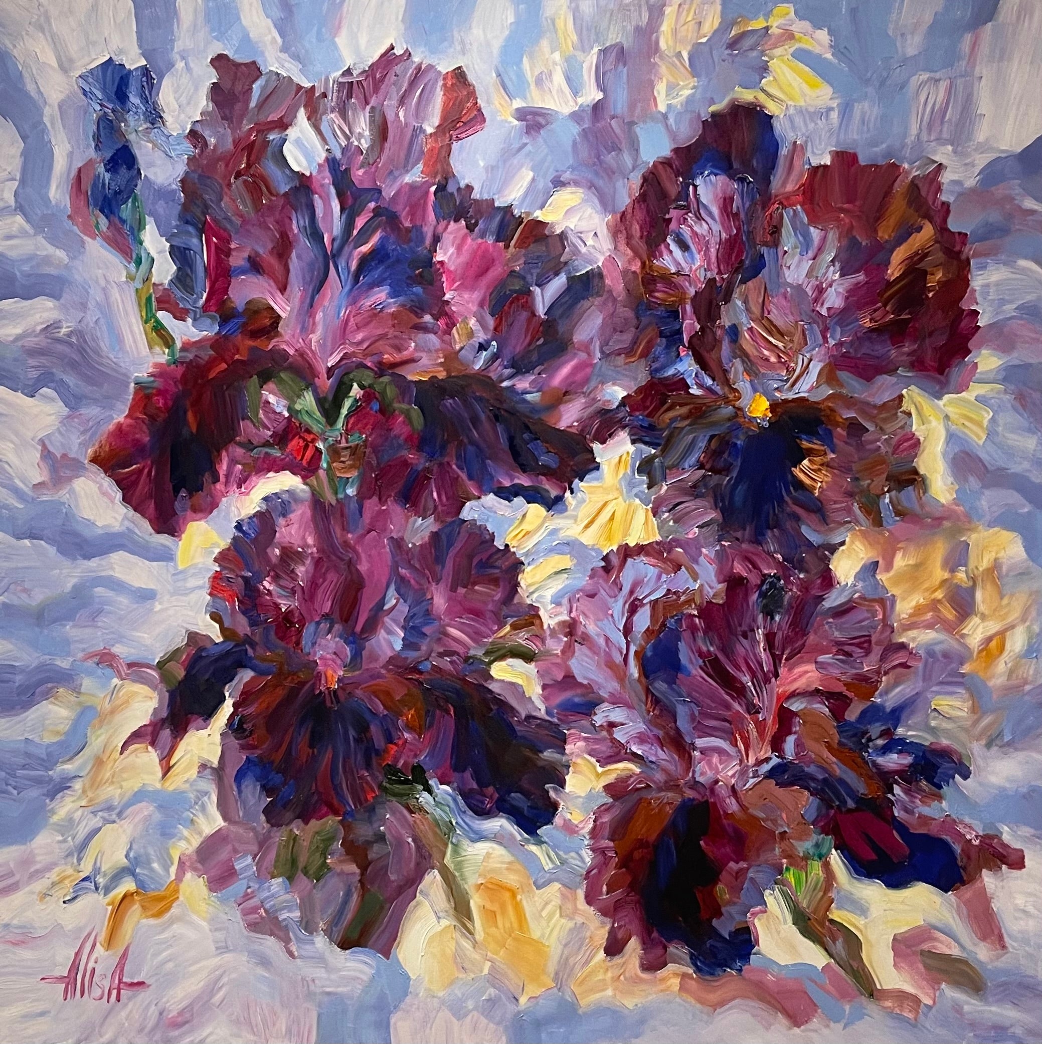 ÉCLAT POURPRE (2025) - HUILE SUR TOILE